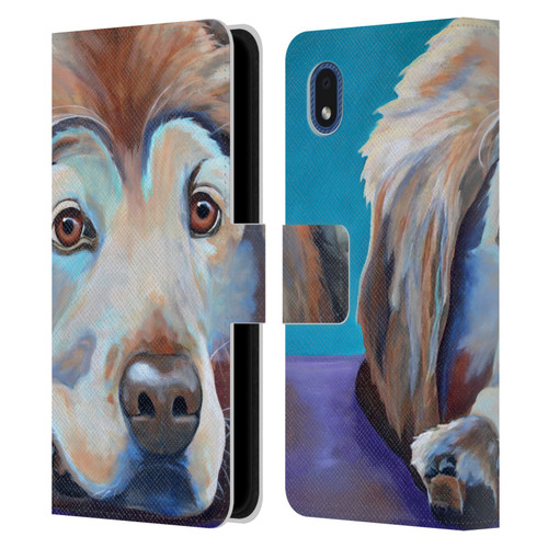 Jody Wright Dog And Cat Collection A Little Rest & Relaxation Leather Book Wallet Case Cover For Samsung Galaxy A01 Core (2020)