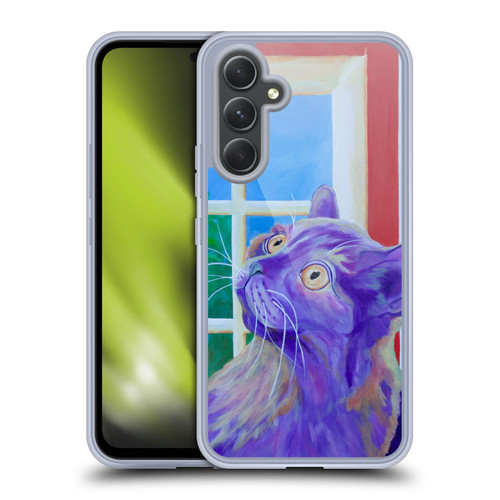 Jody Wright Dog And Cat Collection Just Outside The Window Soft Gel Case for Samsung Galaxy A54 5G