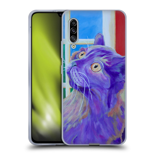Jody Wright Dog And Cat Collection Just Outside The Window Soft Gel Case for Samsung Galaxy A90 5G (2019)