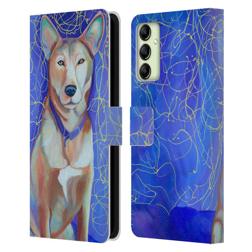 Jody Wright Dog And Cat Collection High Energy Leather Book Wallet Case Cover For Samsung Galaxy A14 5G