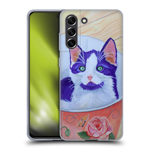 Jody Wright Dog And Cat Collection Bucket Of Love Soft Gel Case for Samsung Galaxy S21 FE 5G