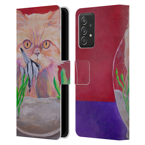 Jody Wright Dog And Cat Collection Infinite Possibilities Leather Book Wallet Case Cover For Samsung Galaxy A52 / A52s / 5G (2021)