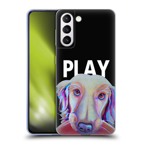Jody Wright Dog And Cat Collection Playful Soft Gel Case for Samsung Galaxy S21+ 5G