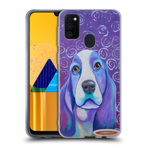 Jody Wright Dog And Cat Collection Caffeine Is Mandatory Soft Gel Case for Samsung Galaxy M30s (2019)/M21 (2020)