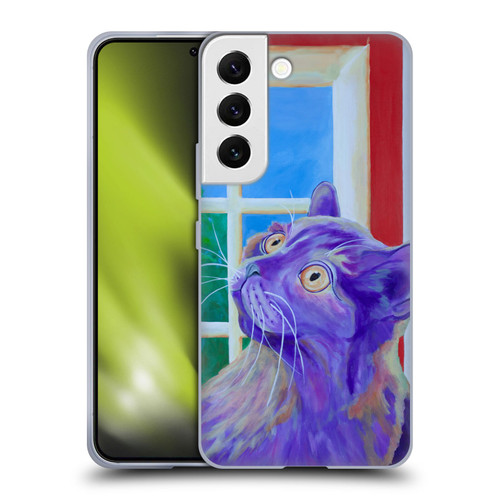 Jody Wright Dog And Cat Collection Just Outside The Window Soft Gel Case for Samsung Galaxy S22 5G