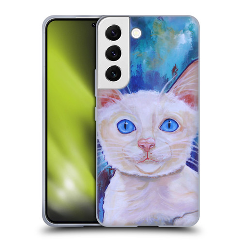 Jody Wright Dog And Cat Collection Pretty Blue Eyes Soft Gel Case for Samsung Galaxy S22 5G