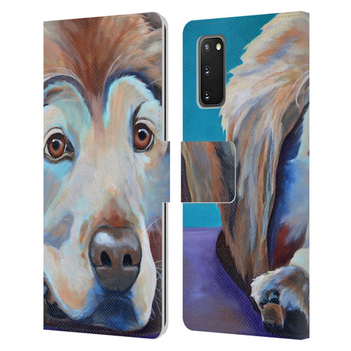 Jody Wright Dog And Cat Collection A Little Rest & Relaxation Leather Book Wallet Case Cover For Samsung Galaxy S20 / S20 5G