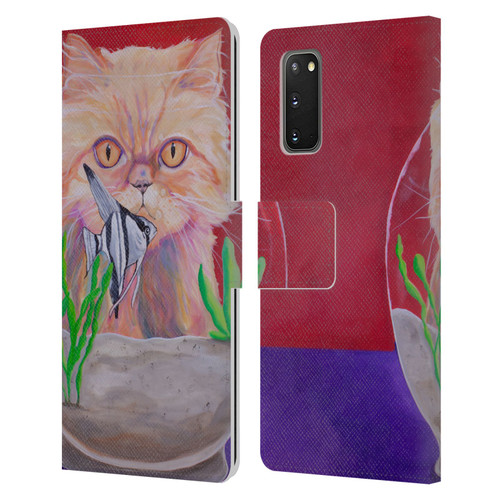 Jody Wright Dog And Cat Collection Infinite Possibilities Leather Book Wallet Case Cover For Samsung Galaxy S20 / S20 5G