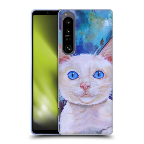 Jody Wright Dog And Cat Collection Pretty Blue Eyes Soft Gel Case for Sony Xperia 1 IV