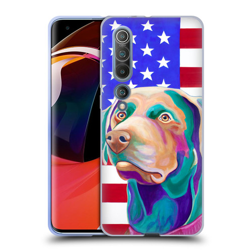 Jody Wright Dog And Cat Collection US Flag Soft Gel Case for Xiaomi Mi 10 5G / Mi 10 Pro 5G