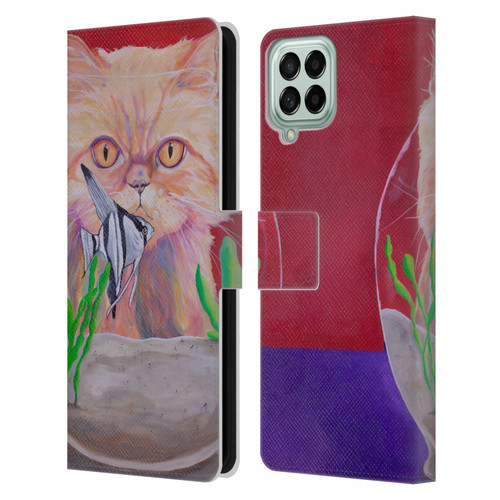 Jody Wright Dog And Cat Collection Infinite Possibilities Leather Book Wallet Case Cover For Samsung Galaxy M33 (2022)