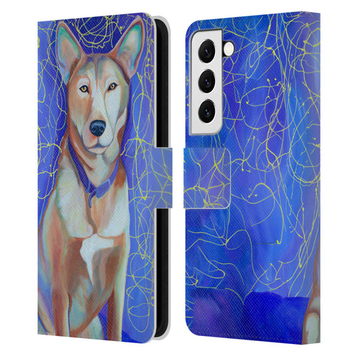 Jody Wright Dog And Cat Collection High Energy Leather Book Wallet Case Cover For Samsung Galaxy S22 5G