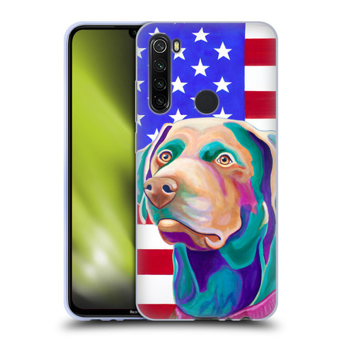 Jody Wright Dog And Cat Collection US Flag Soft Gel Case for Xiaomi Redmi Note 8T
