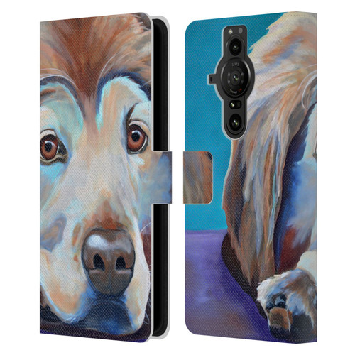 Jody Wright Dog And Cat Collection A Little Rest & Relaxation Leather Book Wallet Case Cover For Sony Xperia Pro-I