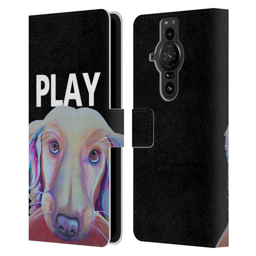 Jody Wright Dog And Cat Collection Playful Leather Book Wallet Case Cover For Sony Xperia Pro-I