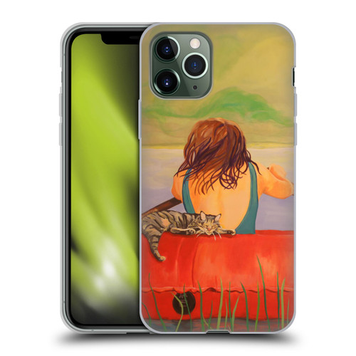 Jody Wright Life Around Us The Woman And Cat Nap Soft Gel Case for Apple iPhone 11 Pro