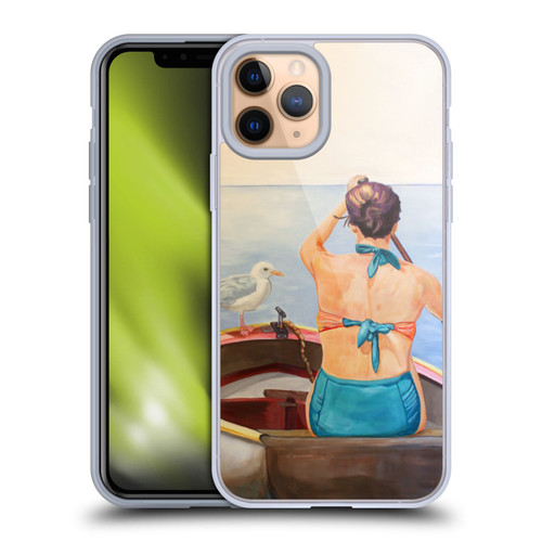 Jody Wright Life Around Us The Woman And Seagul Soft Gel Case for Apple iPhone 11 Pro