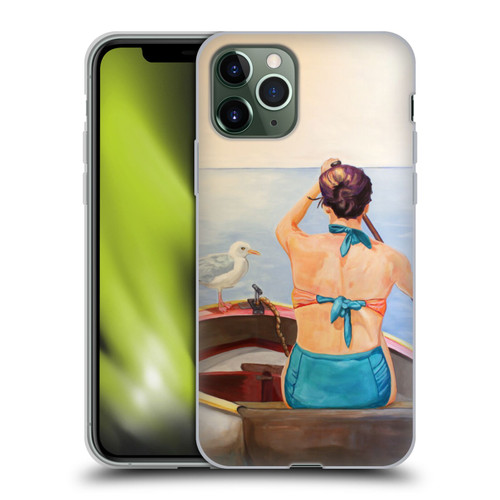Jody Wright Life Around Us The Woman And Seagul Soft Gel Case for Apple iPhone 11 Pro