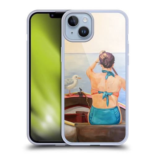 Jody Wright Life Around Us The Woman And Seagul Soft Gel Case for Apple iPhone 14 Plus