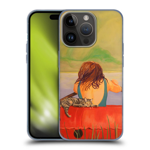 Jody Wright Life Around Us The Woman And Cat Nap Soft Gel Case for Apple iPhone 15 Pro