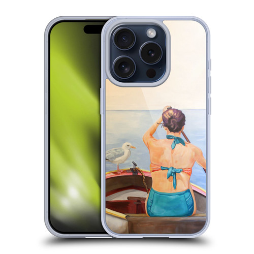 Jody Wright Life Around Us The Woman And Seagul Soft Gel Case for Apple iPhone 15 Pro