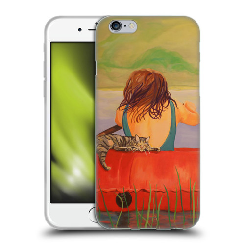 Jody Wright Life Around Us The Woman And Cat Nap Soft Gel Case for Apple iPhone 6 / iPhone 6s
