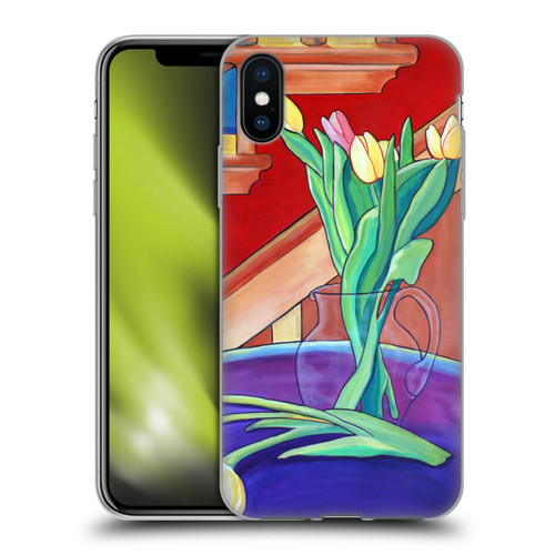 Jody Wright Life Around Us Spring Tulips Soft Gel Case for Apple iPhone X / iPhone XS