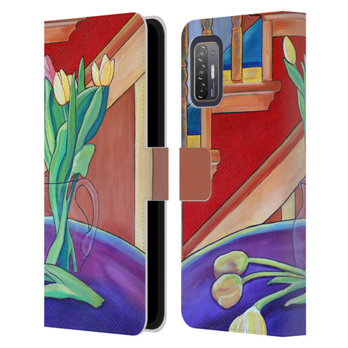Jody Wright Life Around Us Spring Tulips Leather Book Wallet Case Cover For HTC Desire 21 Pro 5G