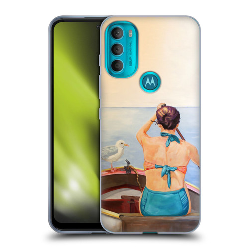 Jody Wright Life Around Us The Woman And Seagul Soft Gel Case for Motorola Moto G71 5G