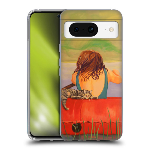 Jody Wright Life Around Us The Woman And Cat Nap Soft Gel Case for Google Pixel 8