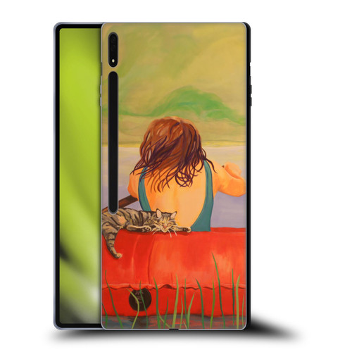 Jody Wright Life Around Us The Woman And Cat Nap Soft Gel Case for Samsung Galaxy Tab S8 Ultra
