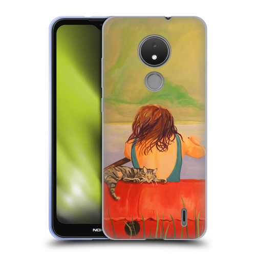 Jody Wright Life Around Us The Woman And Cat Nap Soft Gel Case for Nokia C21