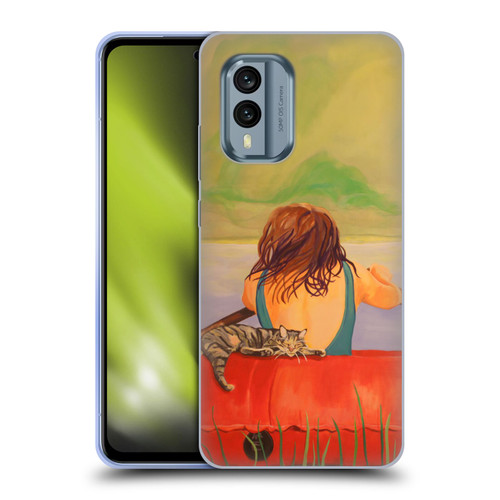 Jody Wright Life Around Us The Woman And Cat Nap Soft Gel Case for Nokia X30