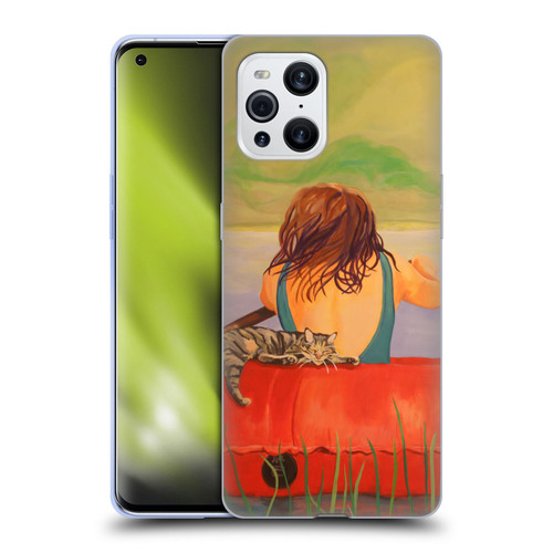 Jody Wright Life Around Us The Woman And Cat Nap Soft Gel Case for OPPO Find X3 / Pro