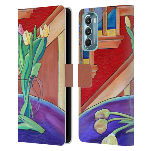Jody Wright Life Around Us Spring Tulips Leather Book Wallet Case Cover For Motorola Moto G Stylus 5G (2022)