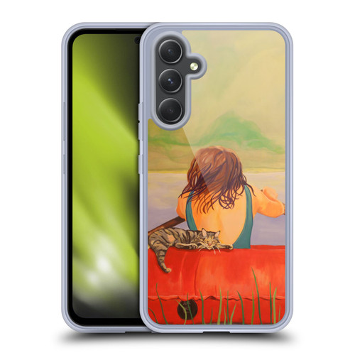 Jody Wright Life Around Us The Woman And Cat Nap Soft Gel Case for Samsung Galaxy A54 5G