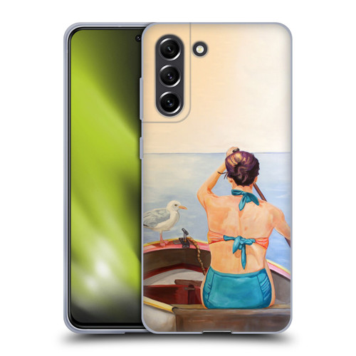 Jody Wright Life Around Us The Woman And Seagul Soft Gel Case for Samsung Galaxy S21 FE 5G