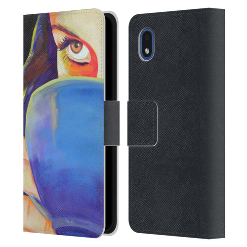 Jody Wright Life Around Us Some Caffeine Required Leather Book Wallet Case Cover For Samsung Galaxy A01 Core (2020)