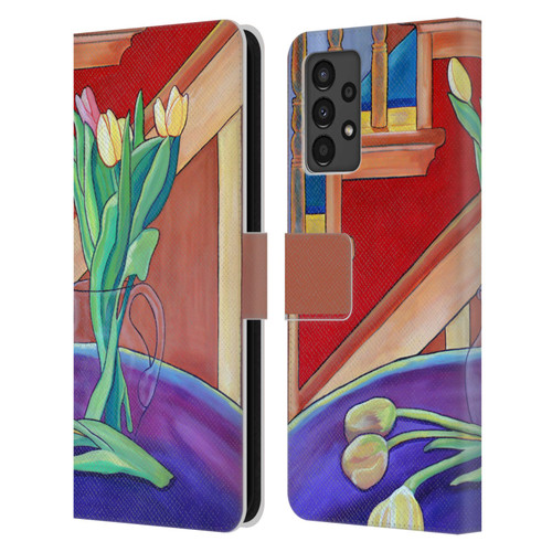 Jody Wright Life Around Us Spring Tulips Leather Book Wallet Case Cover For Samsung Galaxy A13 (2022)