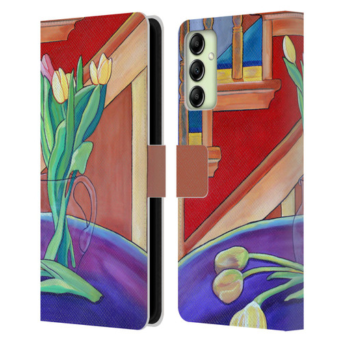 Jody Wright Life Around Us Spring Tulips Leather Book Wallet Case Cover For Samsung Galaxy A14 5G