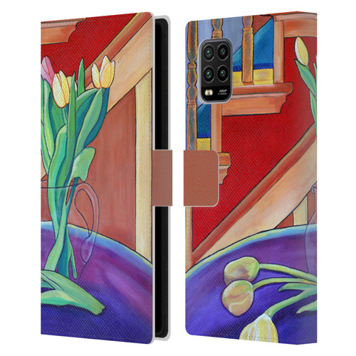 Jody Wright Life Around Us Spring Tulips Leather Book Wallet Case Cover For Xiaomi Mi 10 Lite 5G