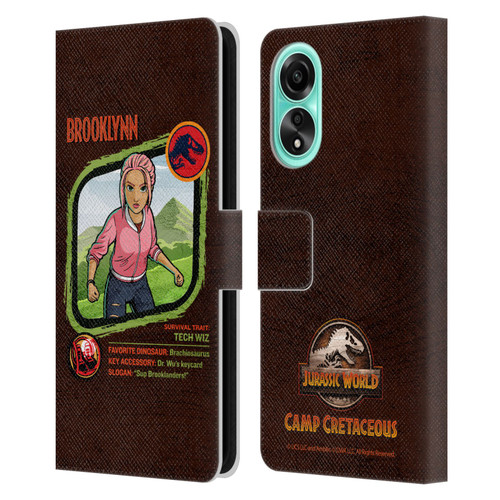 Jurassic World: Camp Cretaceous Character Art Brooklynn Leather Book Wallet Case Cover For OPPO A78 5G