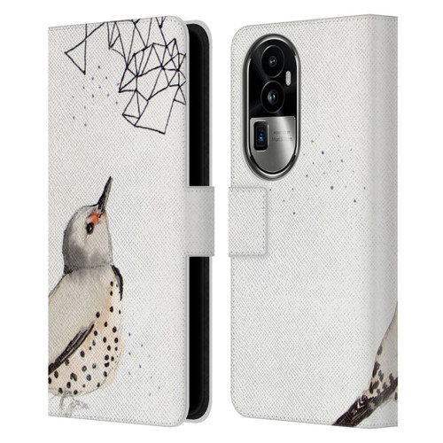 Mai Autumn Birds Northern Flicker Leather Book Wallet Case Cover For OPPO Reno10 Pro+
