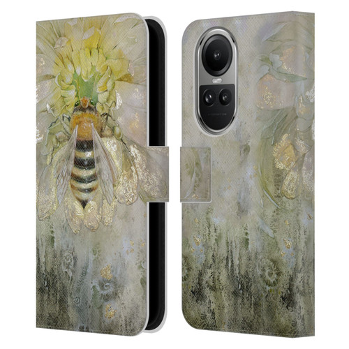 Stephanie Law Immortal Ephemera Bee Leather Book Wallet Case Cover For OPPO Reno10 5G / Reno10 Pro 5G