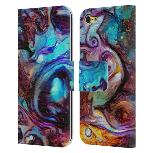 Cosmo18 Jupiter Fantasy Indigo Leather Book Wallet Case Cover For Apple iPod Touch 5G 5th Gen