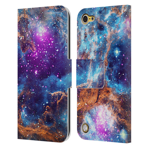 Cosmo18 Space Lobster Nebula Leather Book Wallet Case Cover For Apple iPod Touch 5G 5th Gen