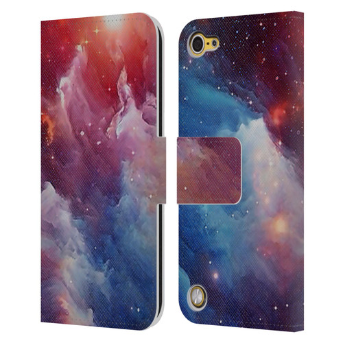 Cosmo18 Space Mysterious Space Leather Book Wallet Case Cover For Apple iPod Touch 5G 5th Gen