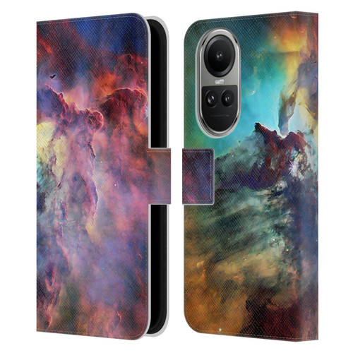 Cosmo18 Space Lagoon Nebula Leather Book Wallet Case Cover For OPPO Reno10 5G / Reno10 Pro 5G