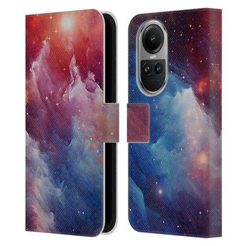 Cosmo18 Space Mysterious Space Leather Book Wallet Case Cover For OPPO Reno10 5G / Reno10 Pro 5G