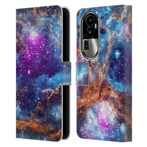 Cosmo18 Space Lobster Nebula Leather Book Wallet Case Cover For OPPO Reno10 Pro+